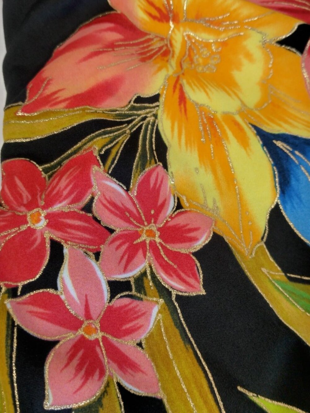 Islander Vintage Swimsuit Size 16 Faux Wrap Tropical Floral Swim Swimming - Picture 6 of 16